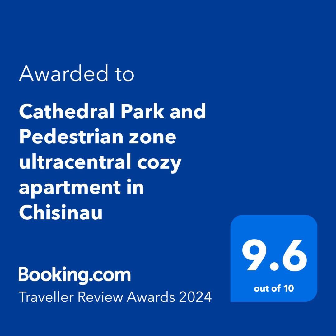 Cathedral Park And Pedestrian Zone Ultracentral Cozy Apartment In Chisinau Exterior foto